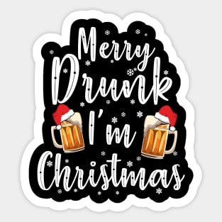 Beer Christmas. Merry Beermas Sticker